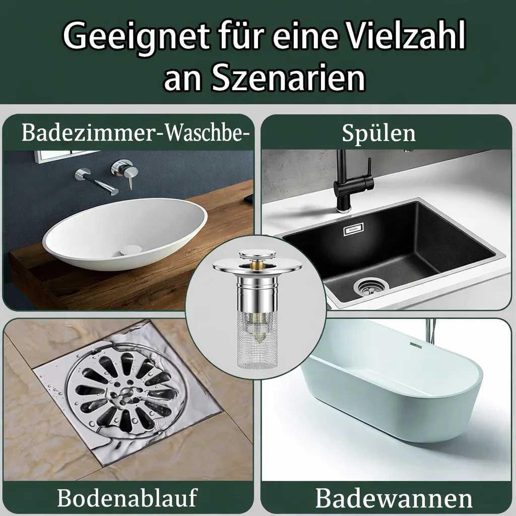 Sink Drain Plug | Stainless Steel Clog-Resistant Filter | FilterPro - Image 6