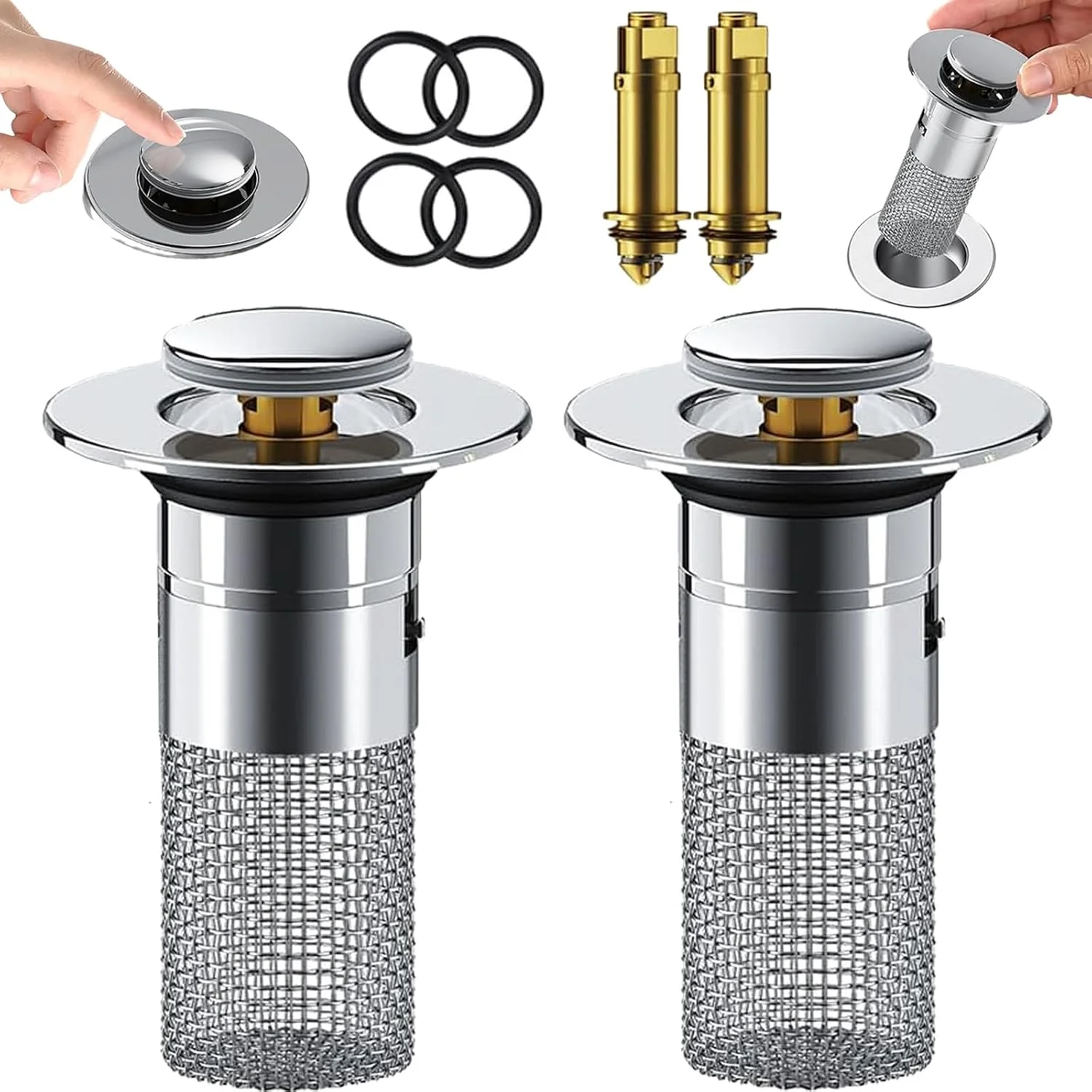 Sink Drain Plug | Stainless Steel Clog-Resistant Filter | FilterPro - Image 9