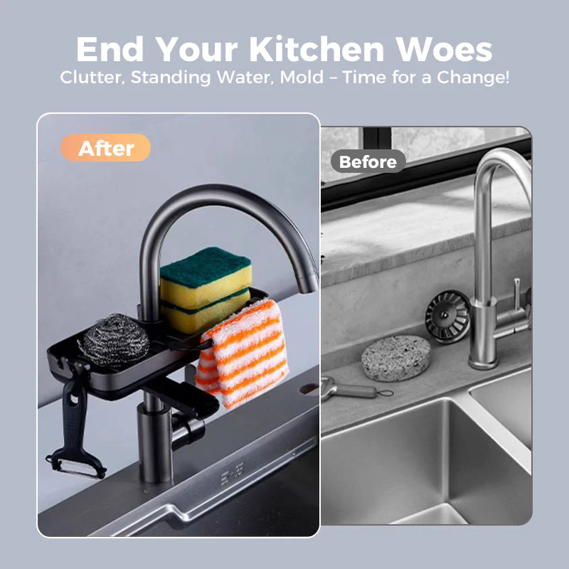 Sink Rack | Speeds Up Sponge and Brush Drying | Clamp-On Mount | SinkSmart - Image 3