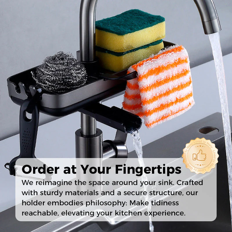 Sink Rack | Speeds Up Sponge and Brush Drying | Clamp-On Mount | SinkSmart - Image 7