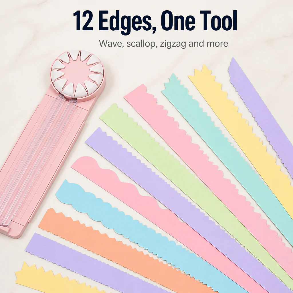 CraftEdge™ — Swap 12 Decorative Edges in One Twist, No More Crooked Cuts - Image 5