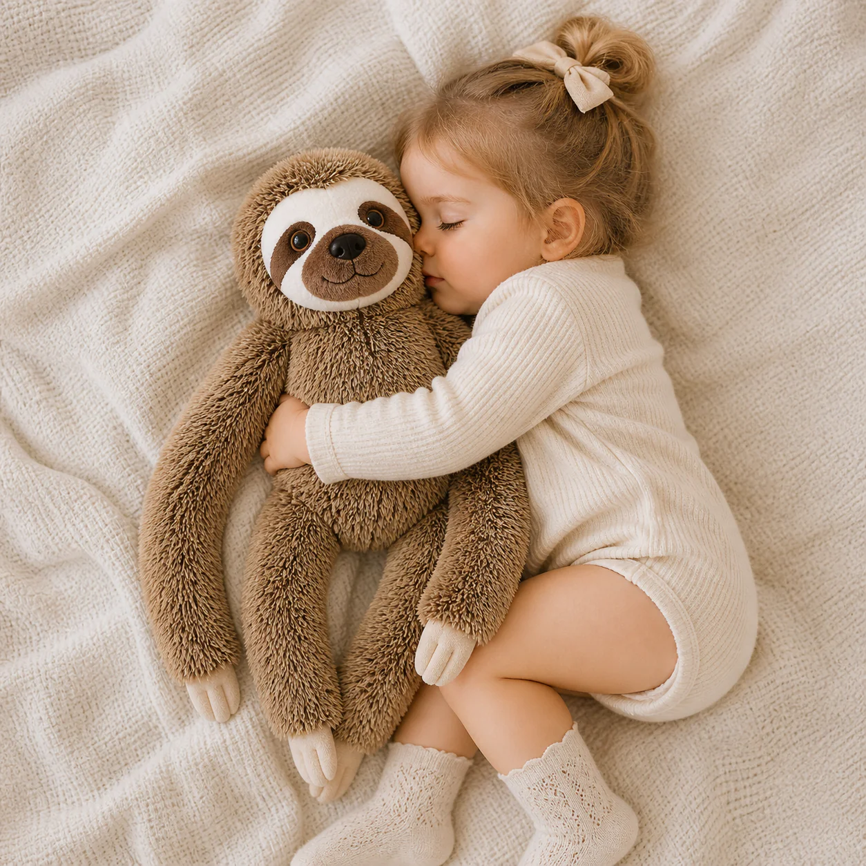 Sloth Plush Toy with Velcro Fasteners - Image 3