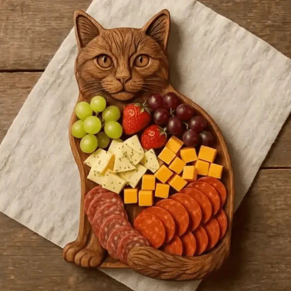 Snack Tray | Solid Wood Serving Board | Animal Design | NaturKueche - Image 9