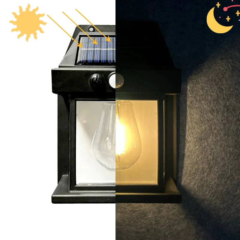 Solar Lantern Wall Light with Motion Detector – Pack of 2 - Image 2