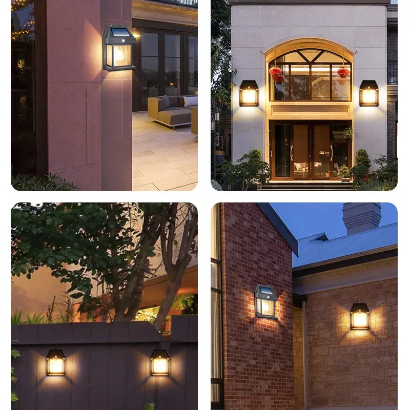 Solar Lantern Wall Light with Motion Detector – Pack of 2 - Image 5