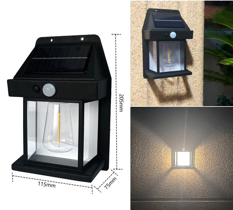 Solar Lantern Wall Light with Motion Detector – Pack of 2 - Image 6
