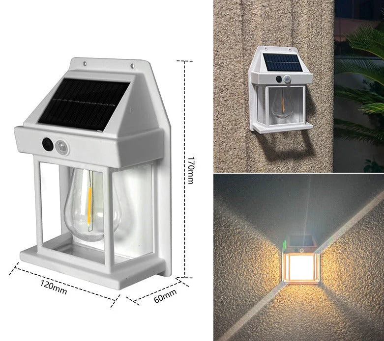 Solar Lantern Wall Light with Motion Detector – Pack of 2 - Image 9