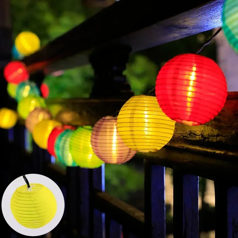 Solar LED Lantern String Lights – IP65 Waterproof Design - Image 9