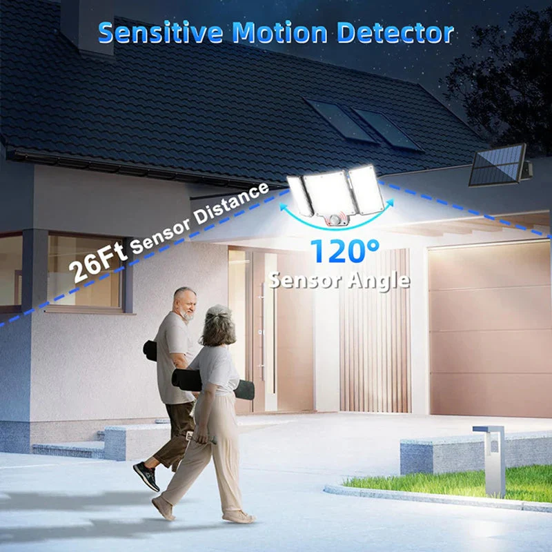 Solar Outdoor Wall Light with Motion Detector – 106/144/280 LEDs - Image 6