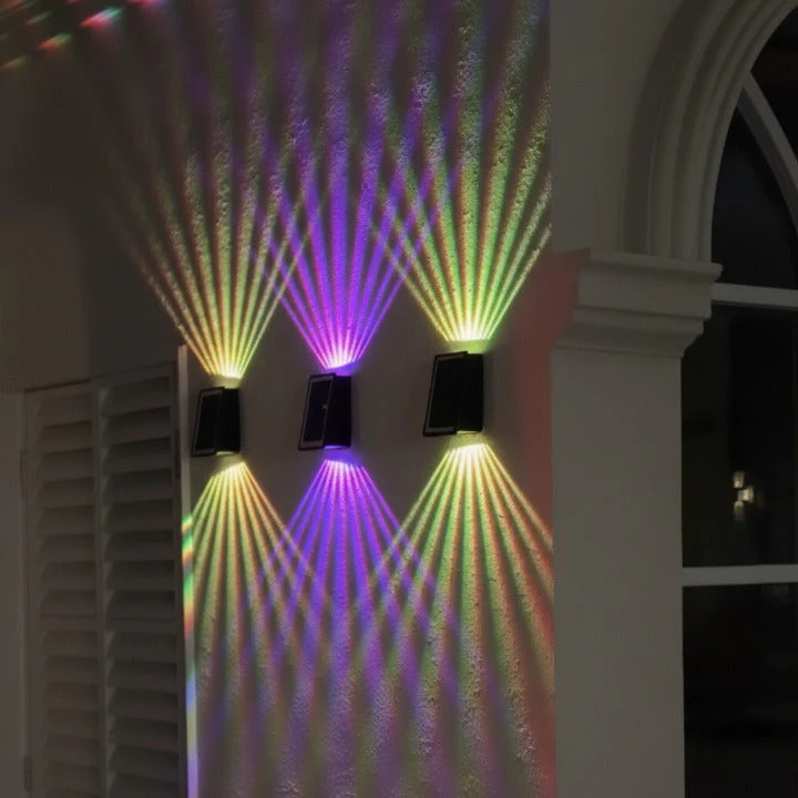 Solar Outdoor Wall Light with RGB & Warm White – Wireless & Automatic - Image 3