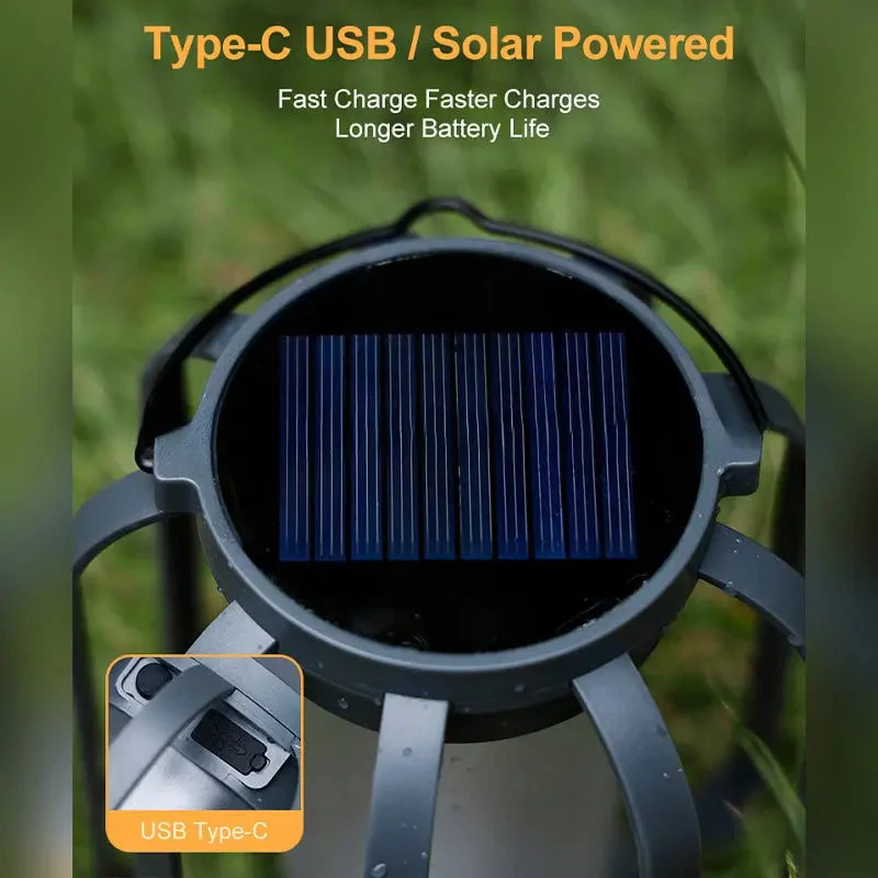 Solar-Powered Lantern with 4 Modes – Perfect for Camping & Garden Events - Image 4