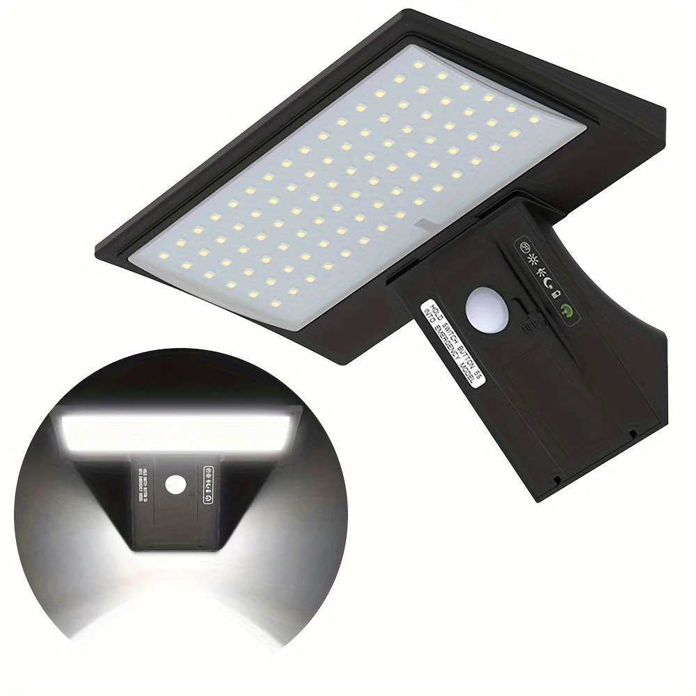 Solar Powered LED Wall Light with Motion Detector & Remote Control - Image 4