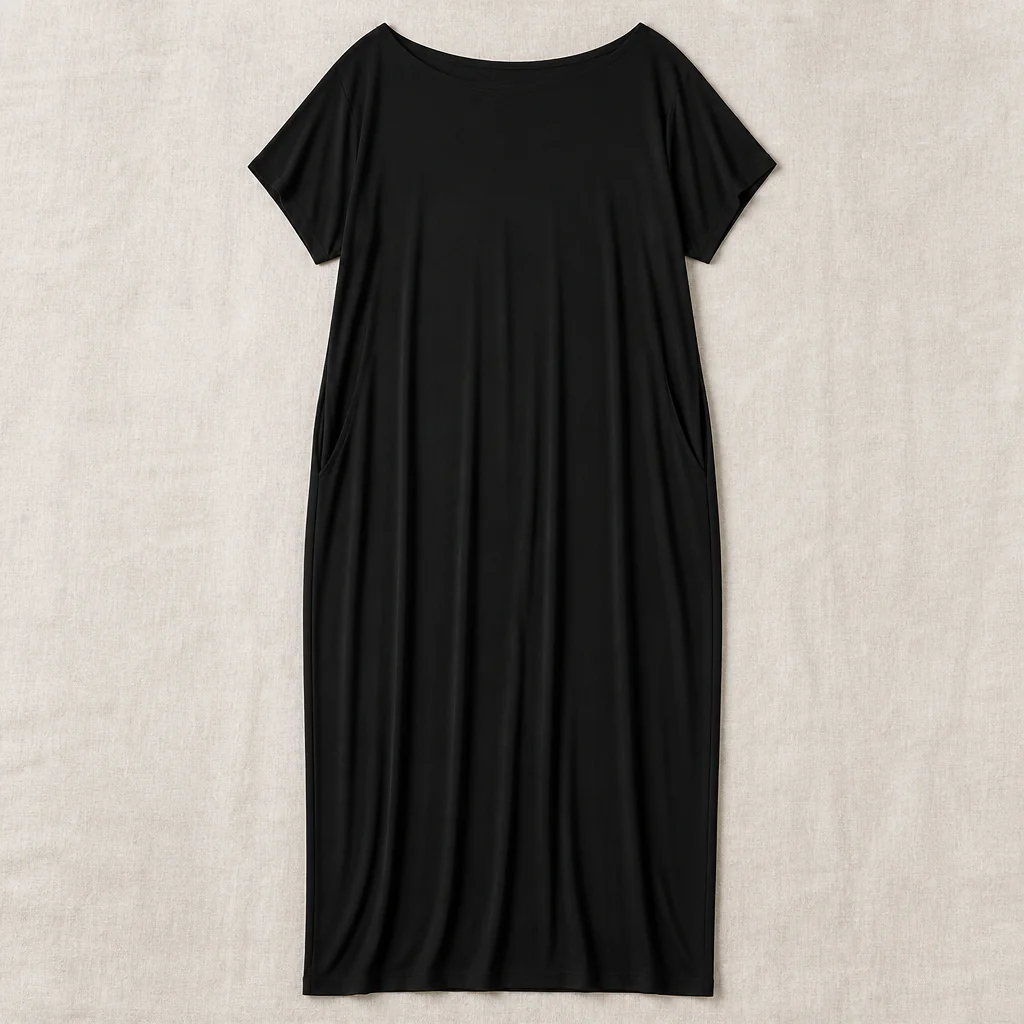 SolariaFlow™ – Relaxed Off-Shoulder Maxi Dress with Hidden Pockets - Image 4