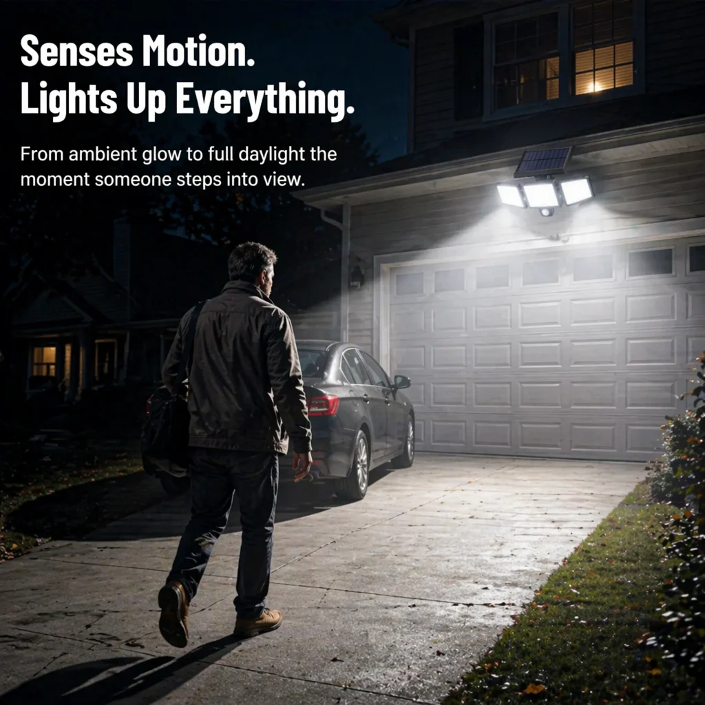 LumaRay™ — Flood Every Dark Corner With 270° of Motion-Sensing Solar Light - Image 4