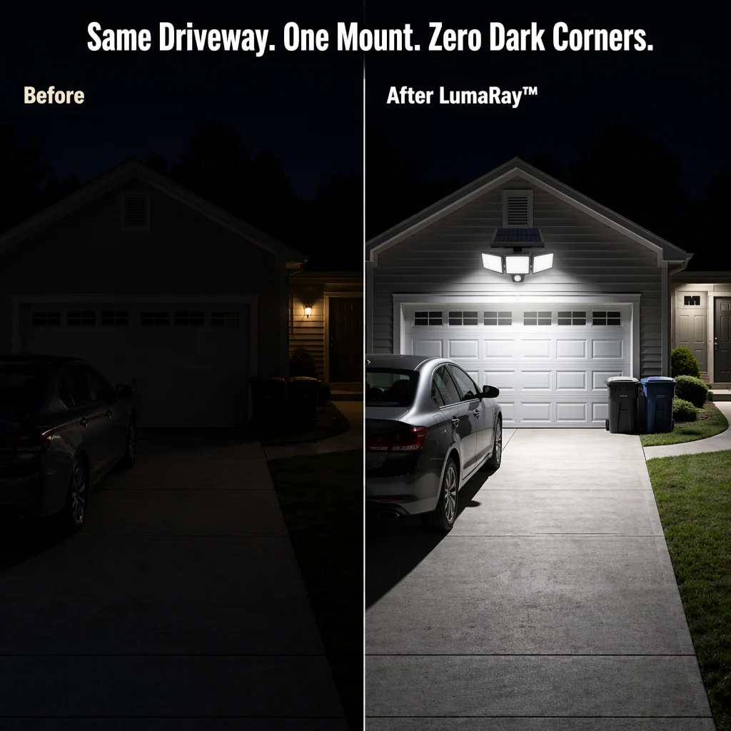 LumaRay™ — Flood Every Dark Corner With 270° of Motion-Sensing Solar Light - Image 5