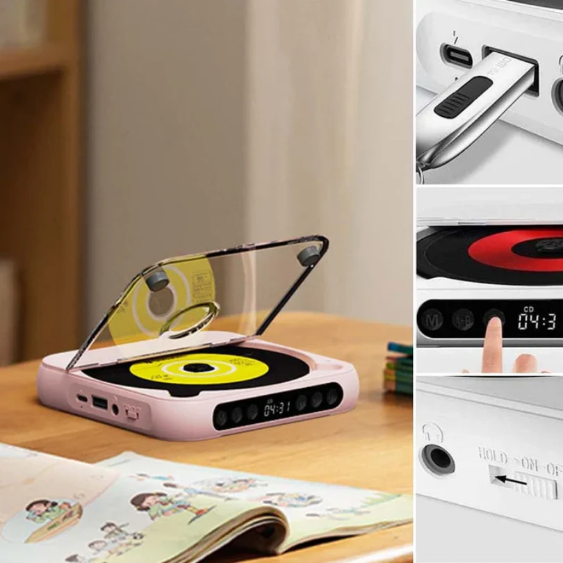 SonicAura™ Portable CD Player — Relive Every Note with Freedom and Pure, Unforgettable Sound - Image 6