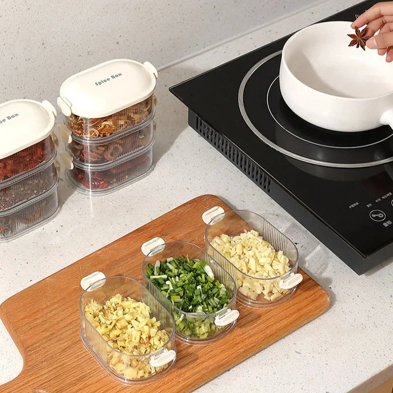 Spice Containers | Organize Faster Than Ever | Stackable, Airtight, Clear | SpiceNest - Image 4