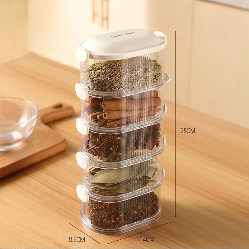 Spice Containers | Organize Faster Than Ever | Stackable, Airtight, Clear | SpiceNest - Image 8