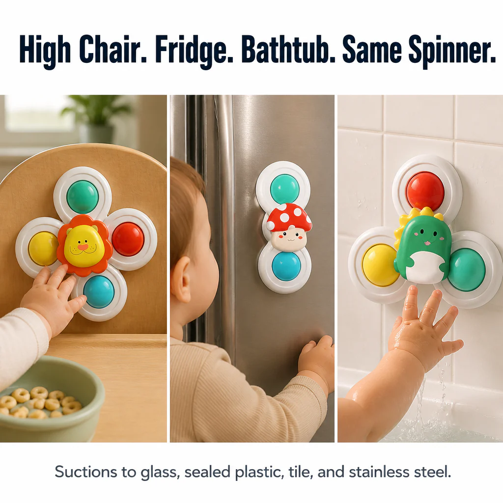SpinSoothe™ — Stick One on the Tray and Finish Your Meal in Peace | 3-Pack - Image 5