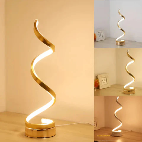 Spiral LED Desk Light with Adjustable Dimmer – Contemporary Style 19W - Image 8