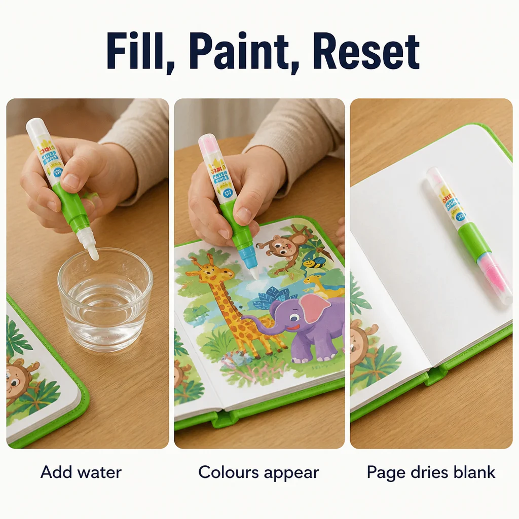 SplashCraft™ — Hand Kids Hours of Quiet Colouring Without a Single Stain - Image 3