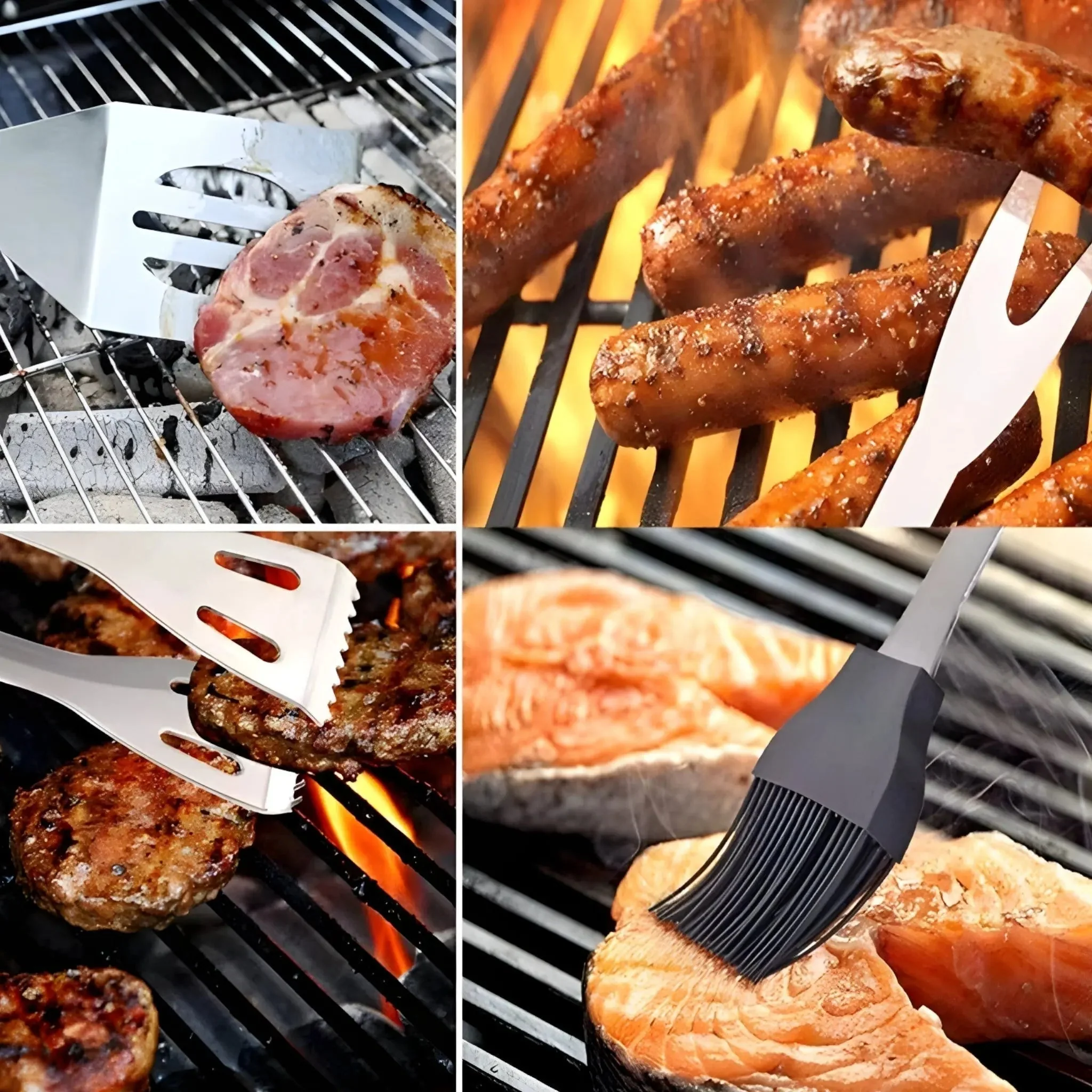 Stainless Steel BBQ Cutlery Set | Includes Carrying Case for Travel | Heat-Resistant Secure Grip | RostRanger - Image 9