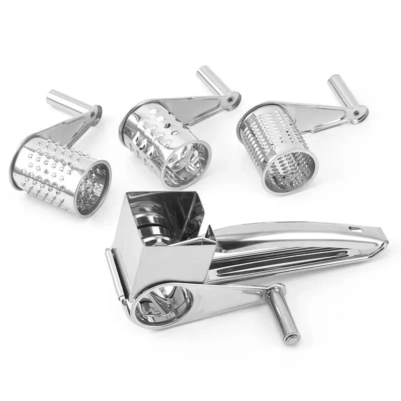 Stainless Steel Cheese Grater with Interchangeable Blades - Image 6