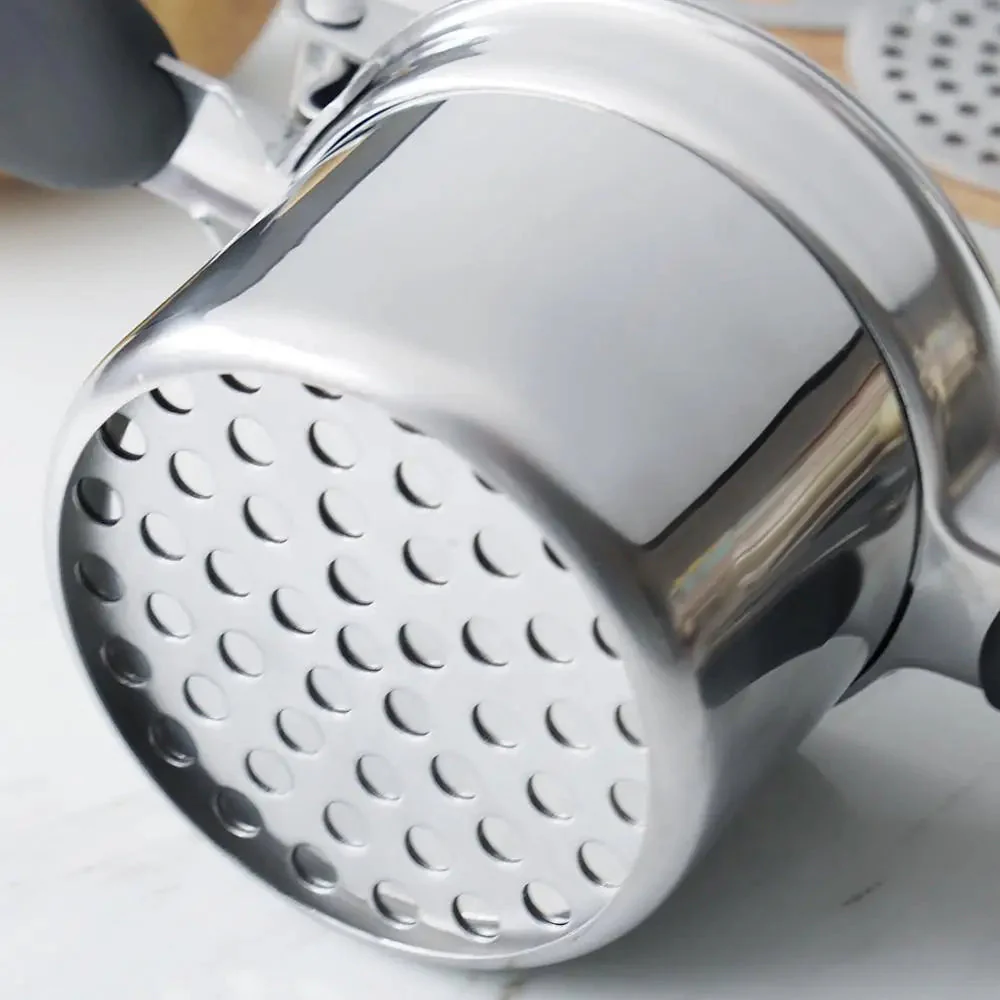 Stainless Steel Potato Masher with 3 Discs for Different Textures - Image 4