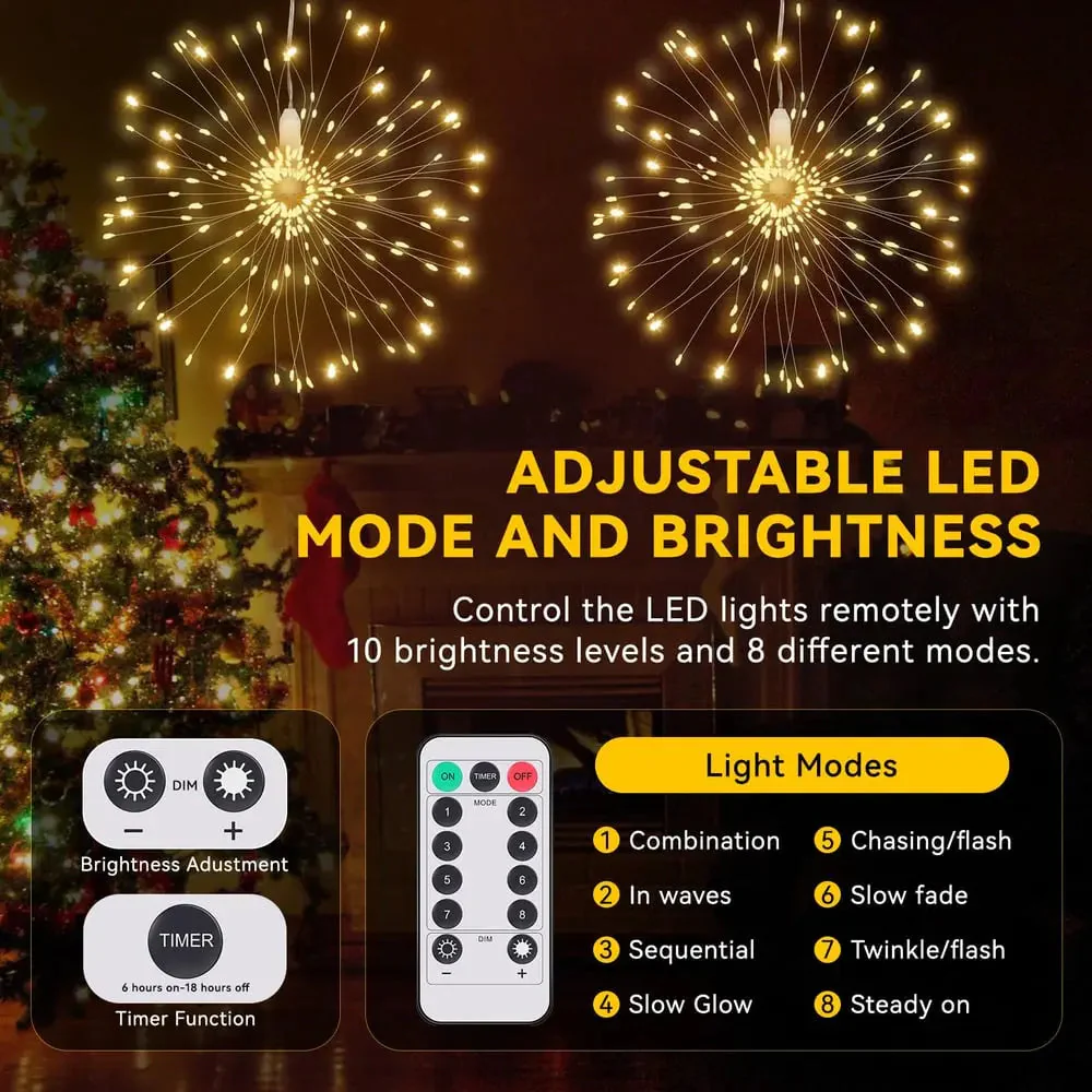 Starburst String Lights Set of 3 — Transforms Your Room into a Dazzling Light Show - Image 4