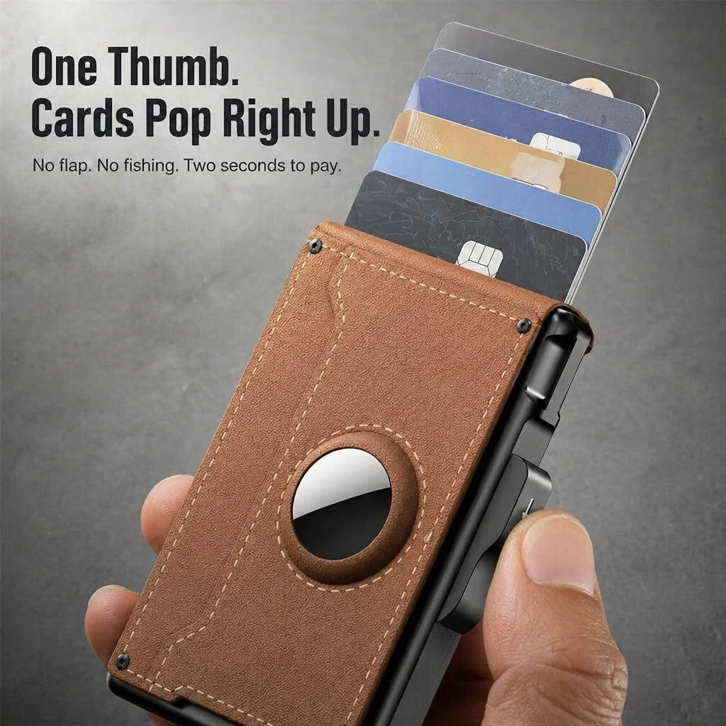StealthEdge™ — Slim Your Carry, Block RFID Theft & Track It With AirTag - Image 3