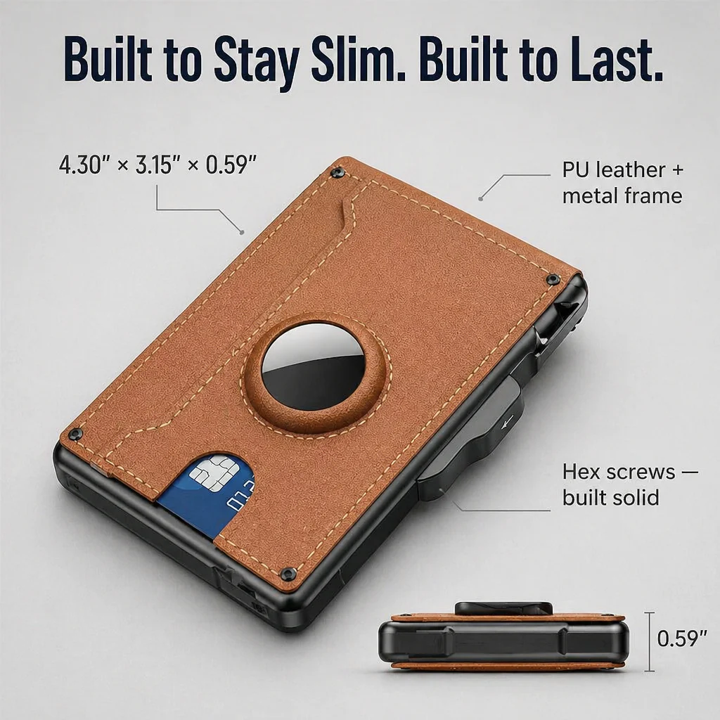 StealthEdge™ — Slim Your Carry, Block RFID Theft & Track It With AirTag - Image 7
