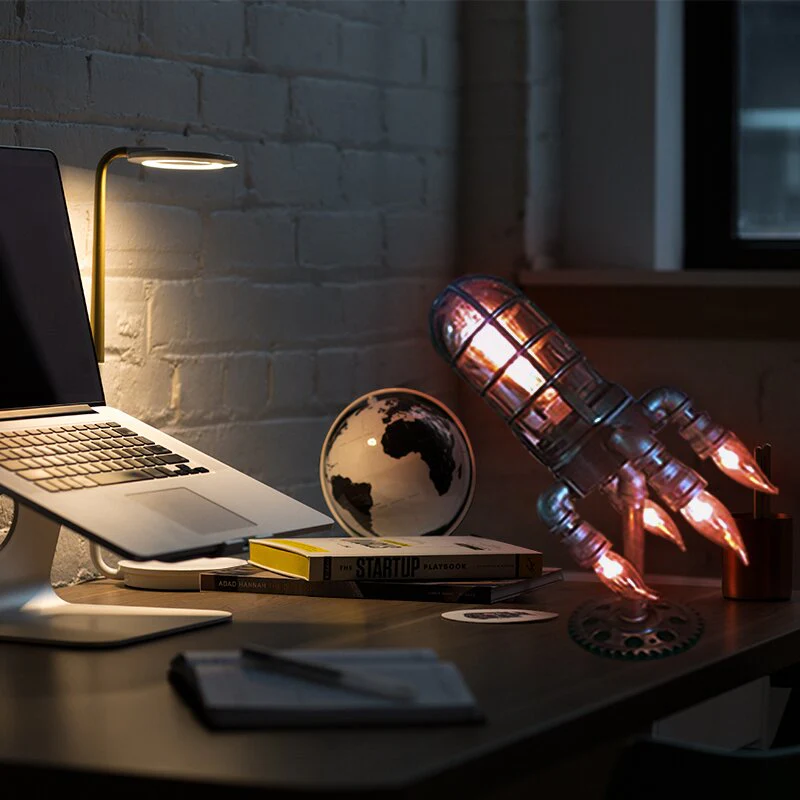 Steam Punk Rocket Lamp - Image 7