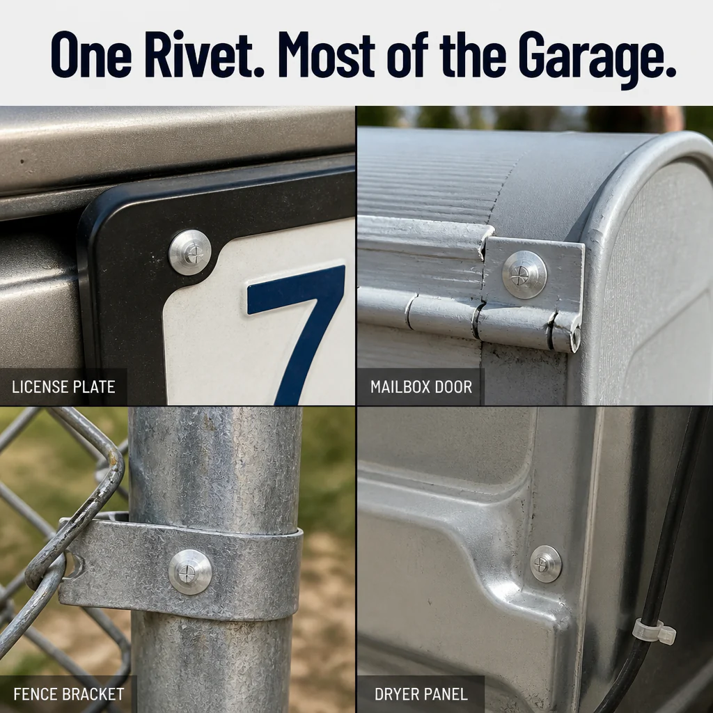 SteelSet™ Drive Rivets — Pin Metal & Plastic Tight Without a Rivet Gun - Image 5