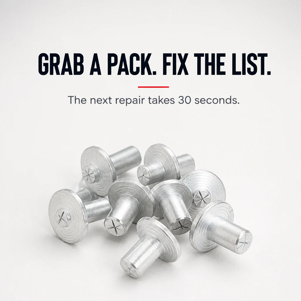 SteelSet™ Drive Rivets — Pin Metal & Plastic Tight Without a Rivet Gun - Image 7