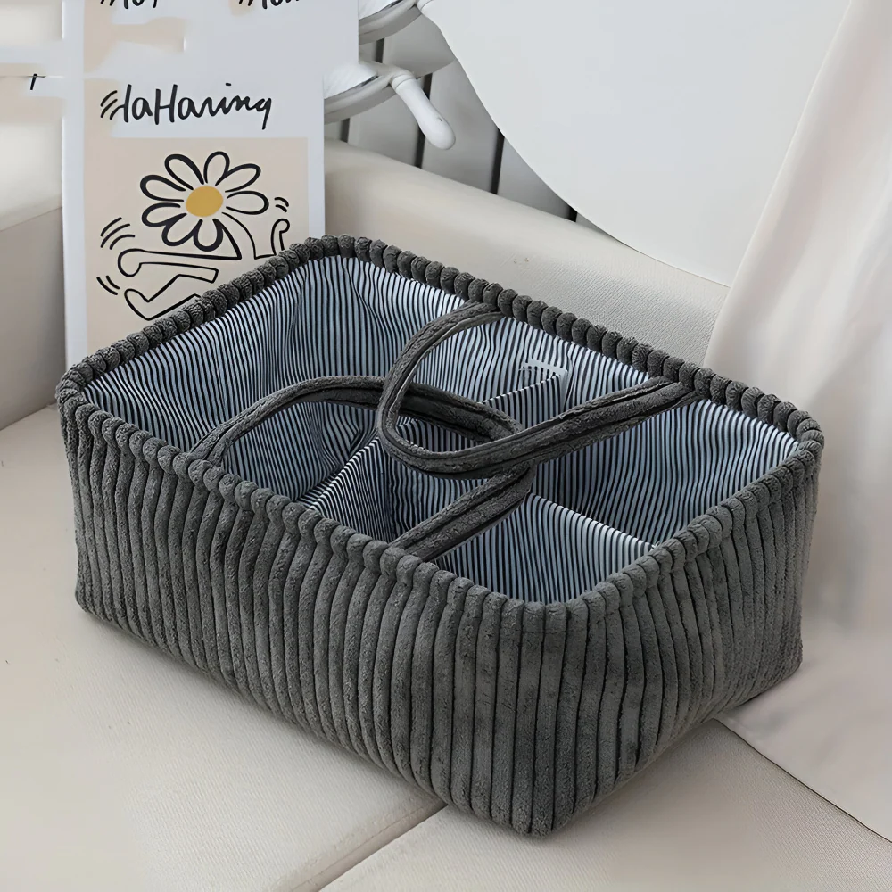 Storage Basket | Open Frame | Shape-Holding Fabric Bin | HomeCaddy - Image 8