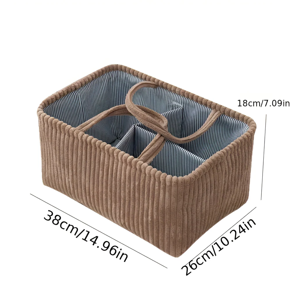 Storage Basket | Open Frame | Shape-Holding Fabric Bin | HomeCaddy - Image 9