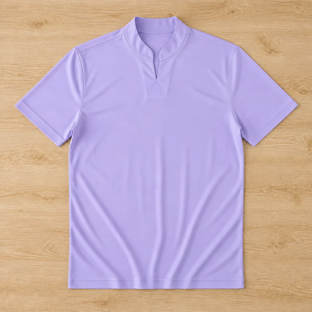 StratoFlex™ – Slim-Fit Performance Tee with Notched Stand Collar - Image 15