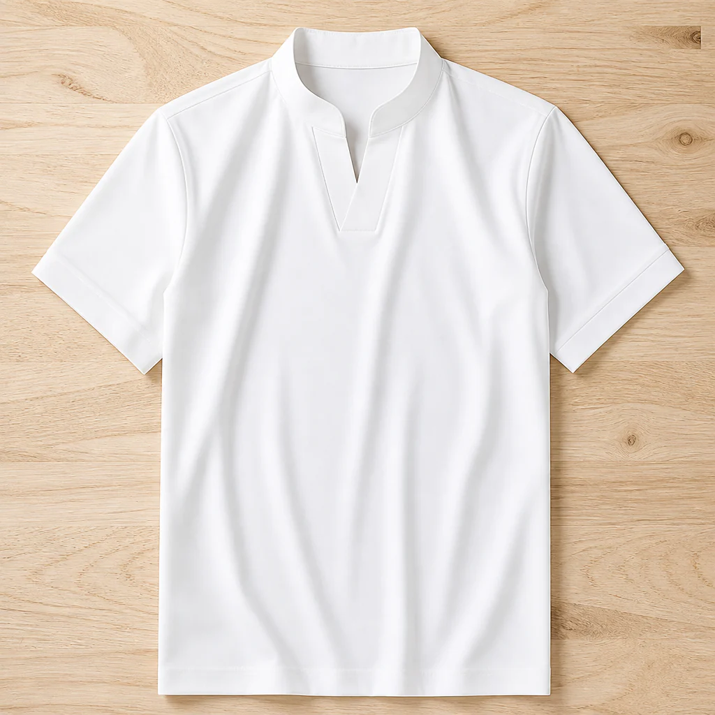 StratoFlex™ – Slim-Fit Performance Tee with Notched Stand Collar - Image 9