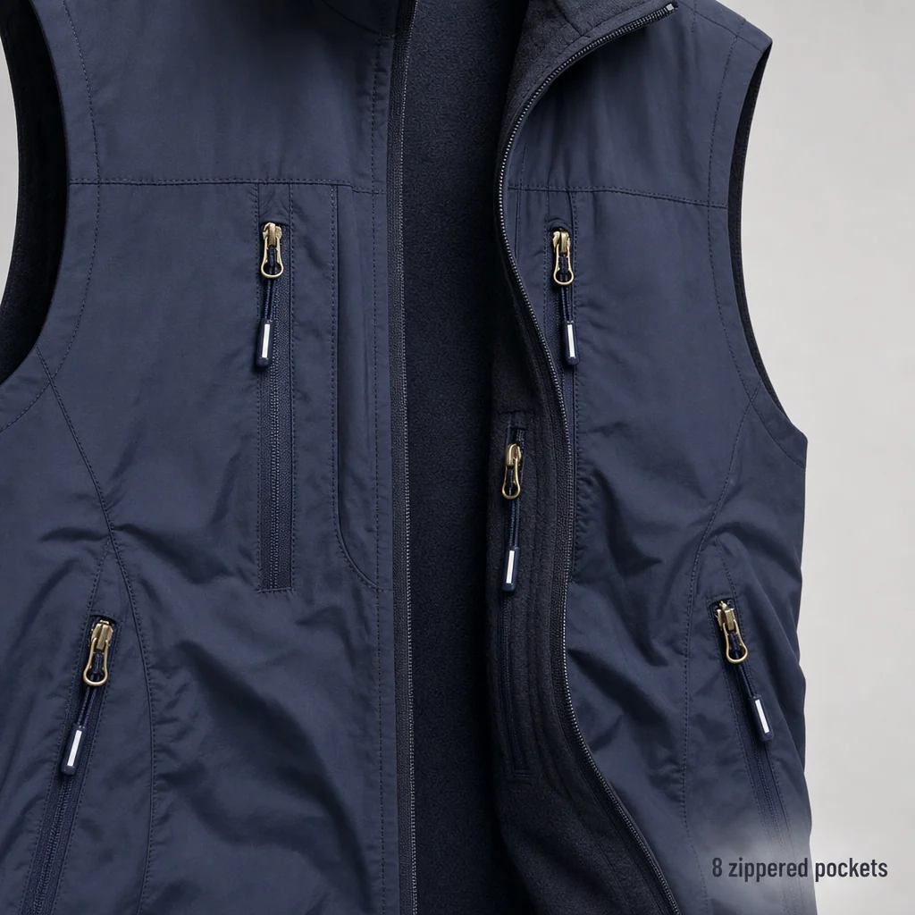 StratoGuard™ – Reversible Multi-Pocket Vest with Fleece Interior - Image 4