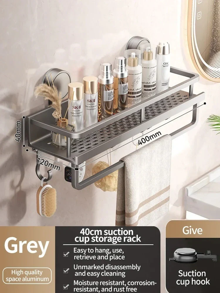 Suction Cup Shower Shelf | No-Drill Installation | Drip Catcher | SnapShelv - Image 10