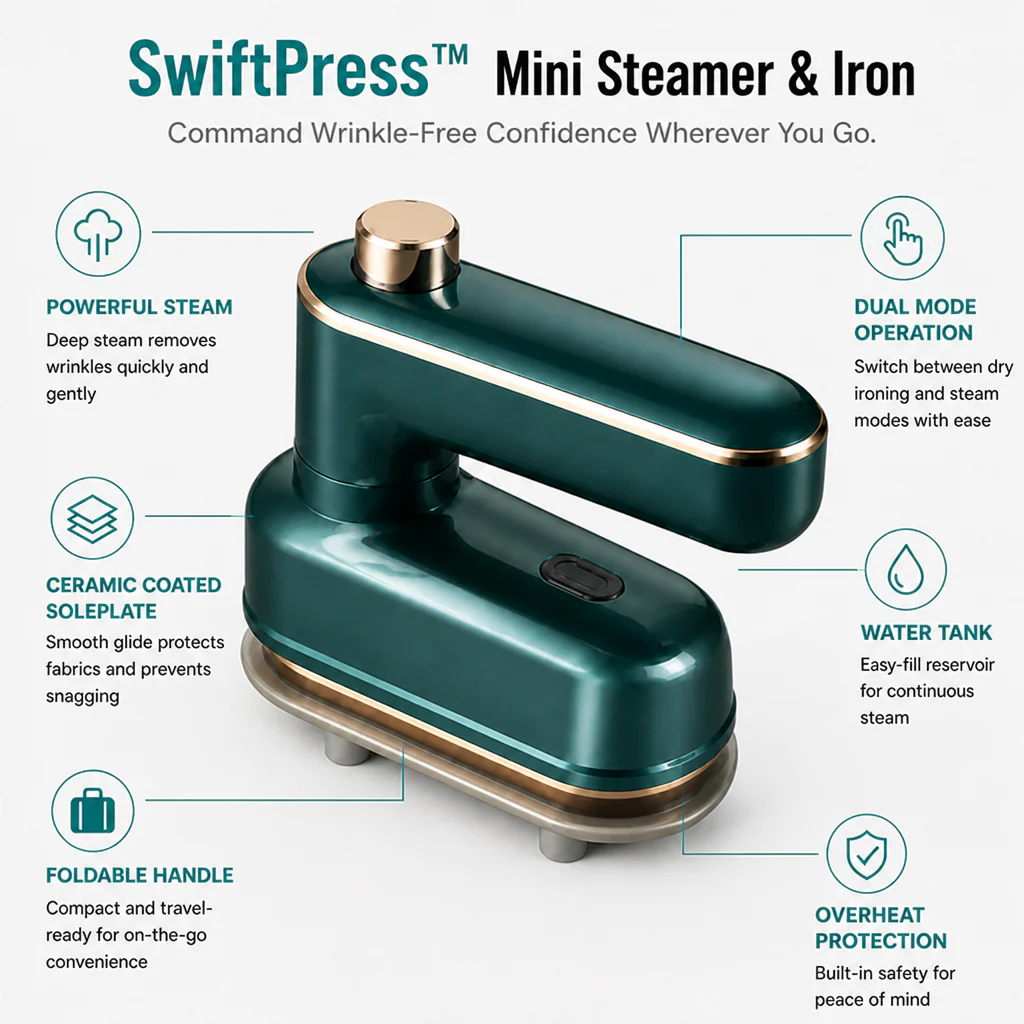 SwiftPress™ — Command Wrinkle-Free Confidence Wherever You Go - Image 6