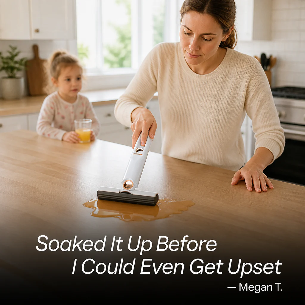 SwiftSwipe™ — Wipe Up Spills And Wring It Dry With One Hand - Image 5
