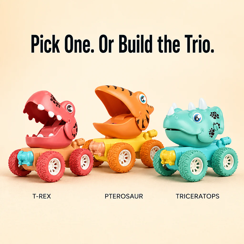 ThunderRex™ — Push, Race, and Roar with Tough No-Battery Dino Trucks - Image 4