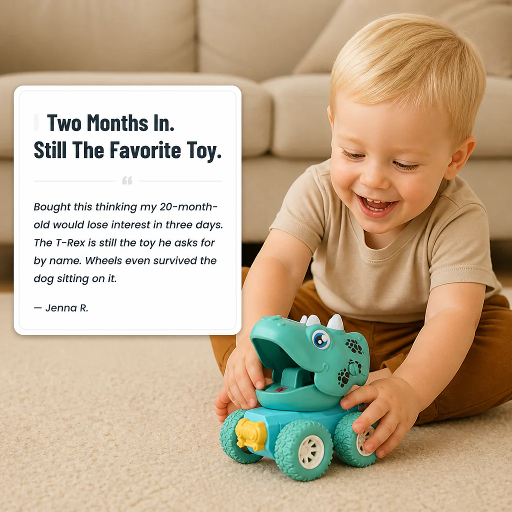 ThunderRex™ — Push, Race, and Roar with Tough No-Battery Dino Trucks - Image 5