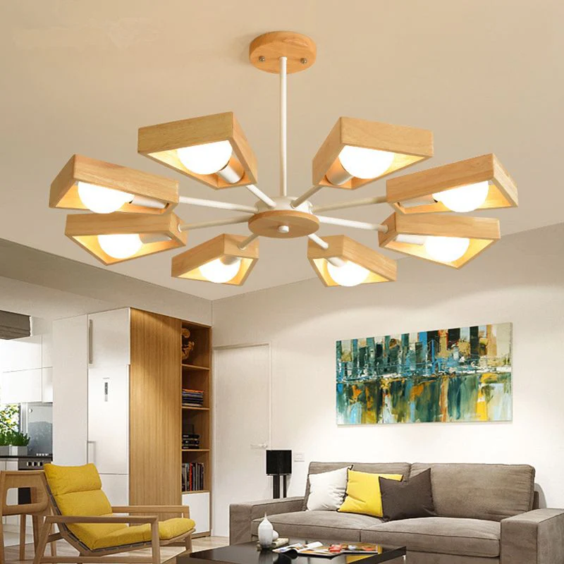 Timber Sputnik Pendant Light Fixture - Image 11