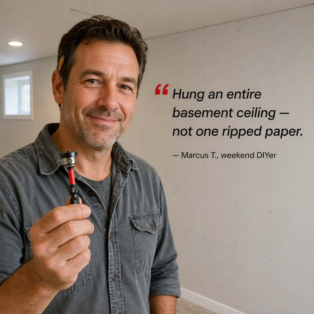 TitanDrive™ — Sink Every Drywall Screw Flush Without Cam-Out or Torn Paper - Image 8