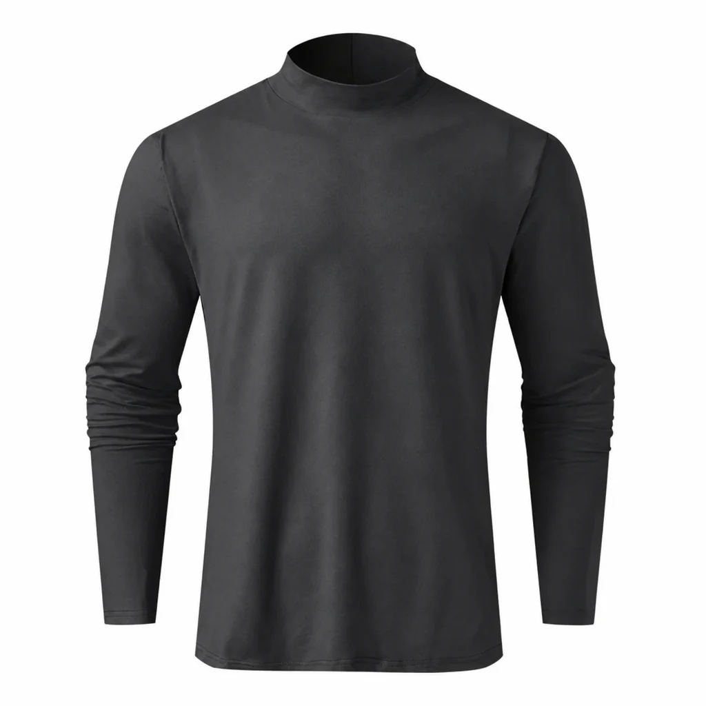 TitanFit™ – Sleek Slim Fit Mock Neck Long Sleeve Base Layer - Image 11