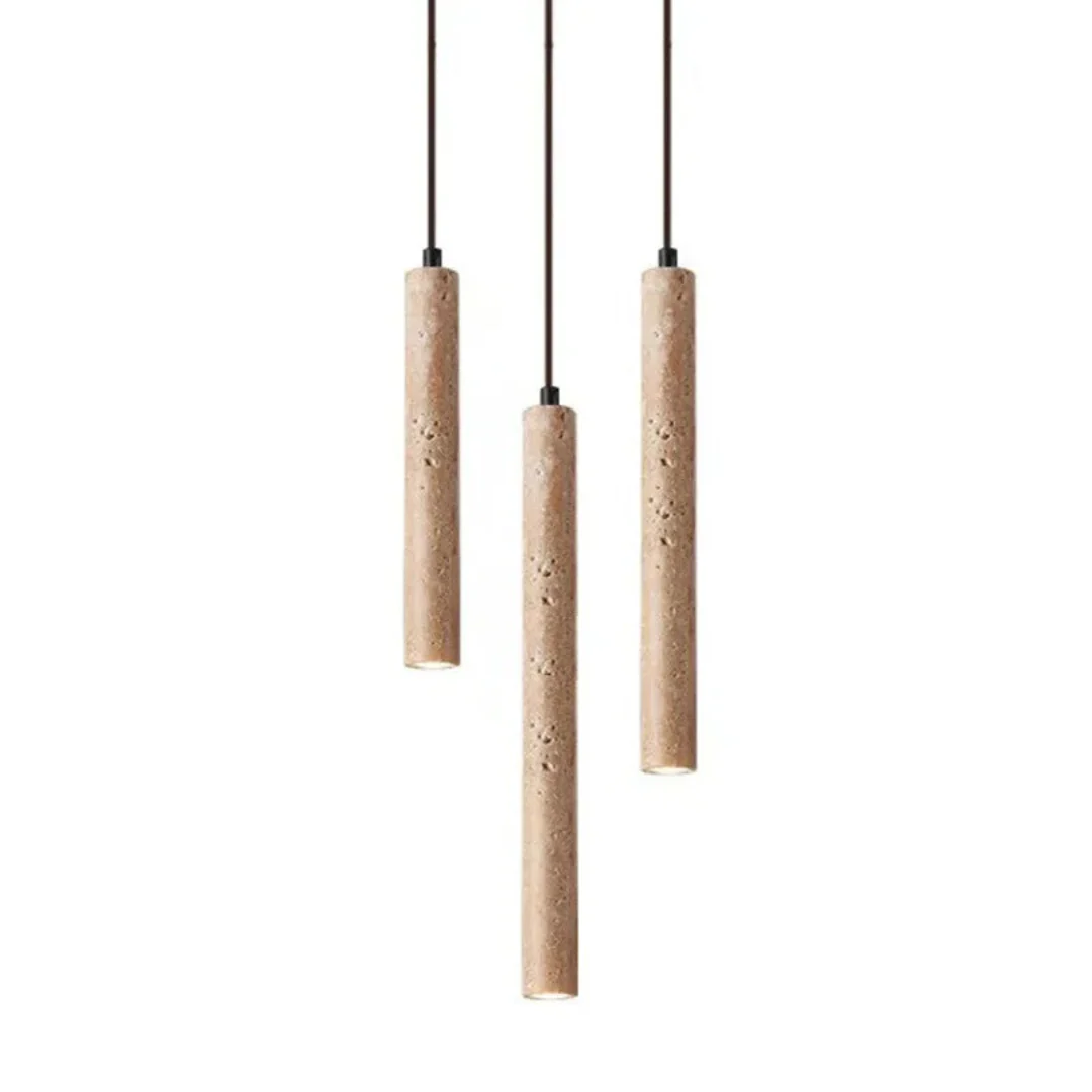 Travertine LED Hanging Light – Simple Wabi-Sabi Design, Warm White - Image 5
