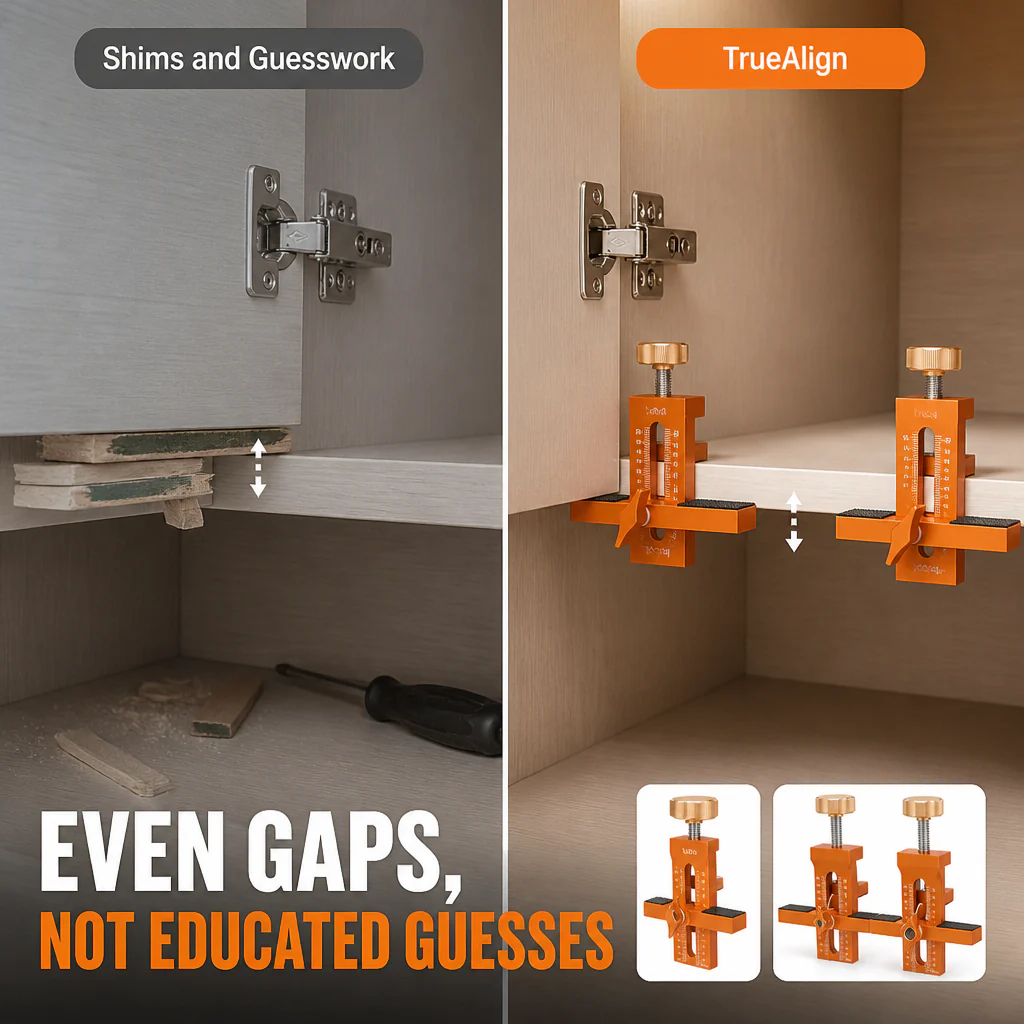 TrueAlign™ — Hang Cabinet Doors Dead Level the First Time, Solo - Image 6