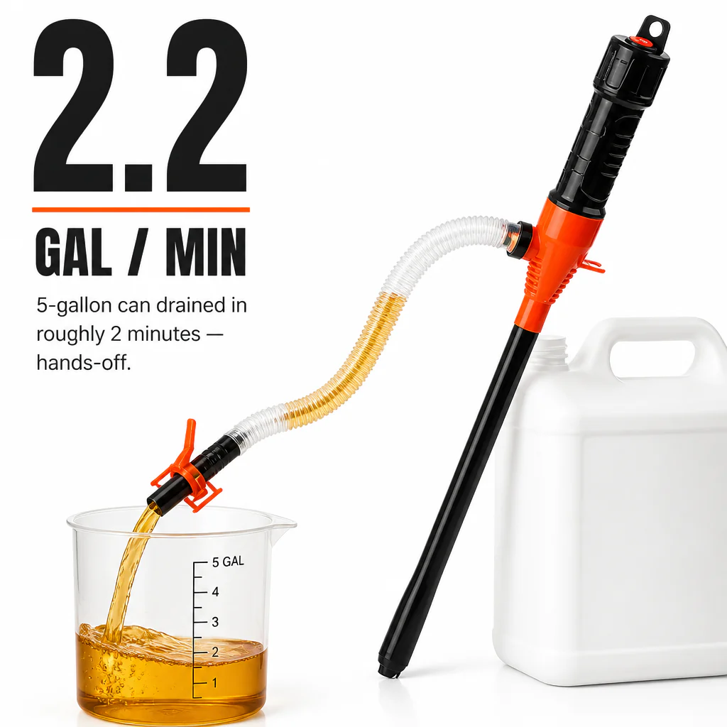 TurboFlow™ — Move Fuel, Water, or Oil Hands-Free at 2.2 Gallons a Minute - Image 3